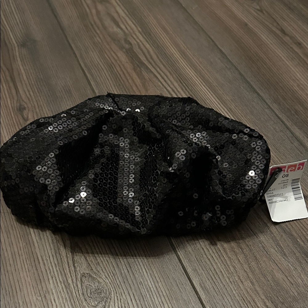 Deb Black Sequin Hat